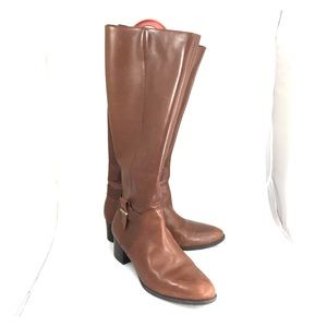 Nine West Brown Leather tall boots size 11